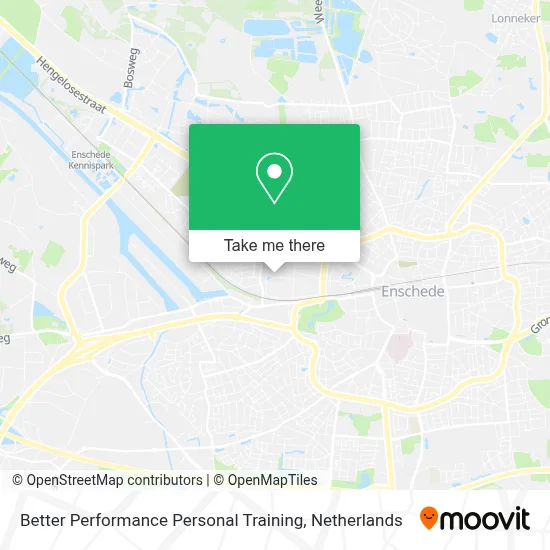 Better Performance Personal Training map