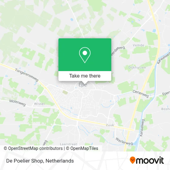 De Poelier Shop map