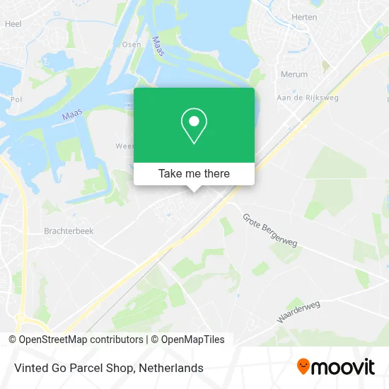 Vinted Go Parcel Shop Karte