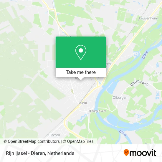 Rijn Ijssel - Dieren Karte