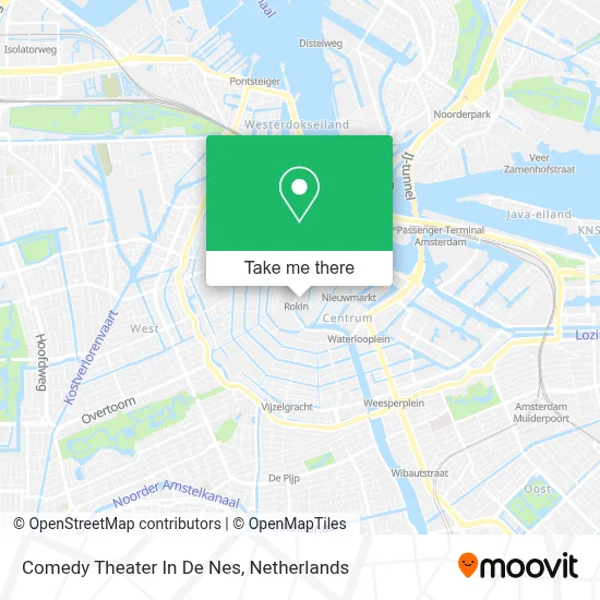 Comedy Theater In De Nes map