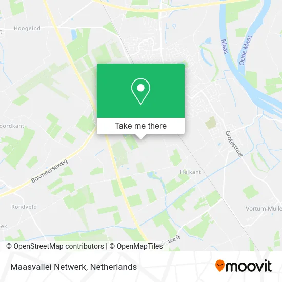 Maasvallei Netwerk map