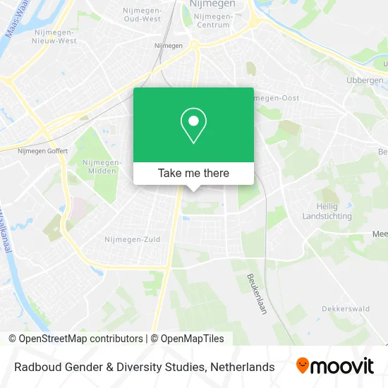 Radboud Gender & Diversity Studies map