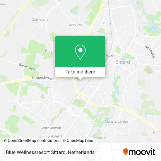 Blue Wellnessresort Sittard map