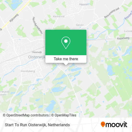Start To Run Oisterwijk map