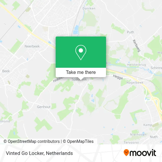 Vinted Go Locker map