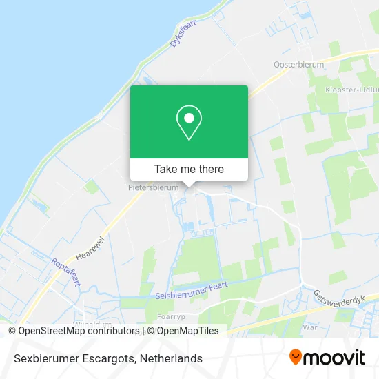 Sexbierumer Escargots map