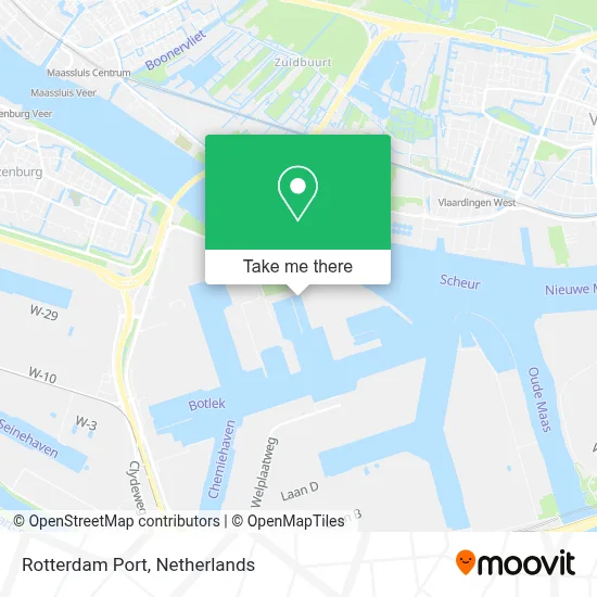 Rotterdam Port map