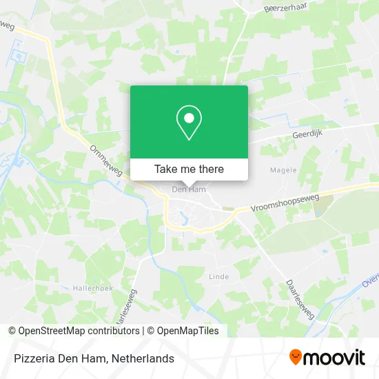 Pizzeria Den Ham map