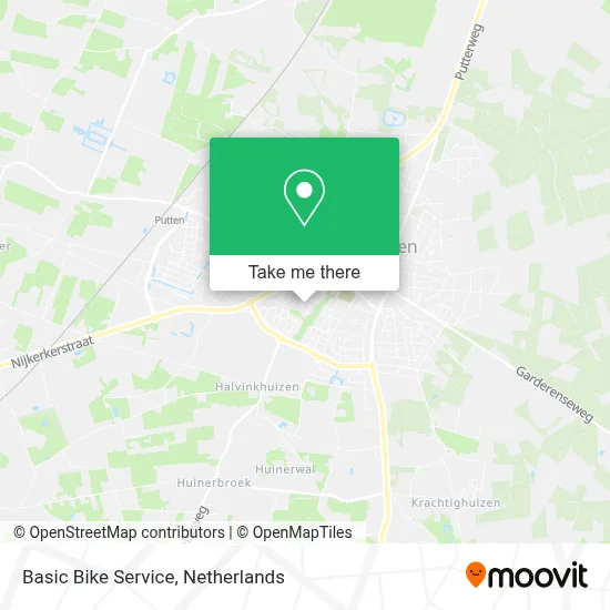 Basic Bike Service map