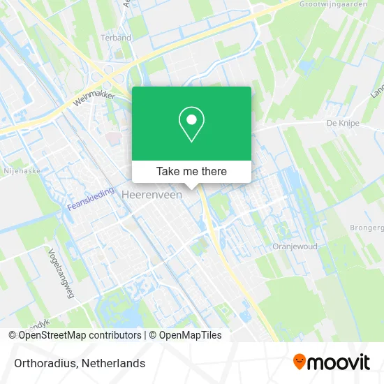 Orthoradius map