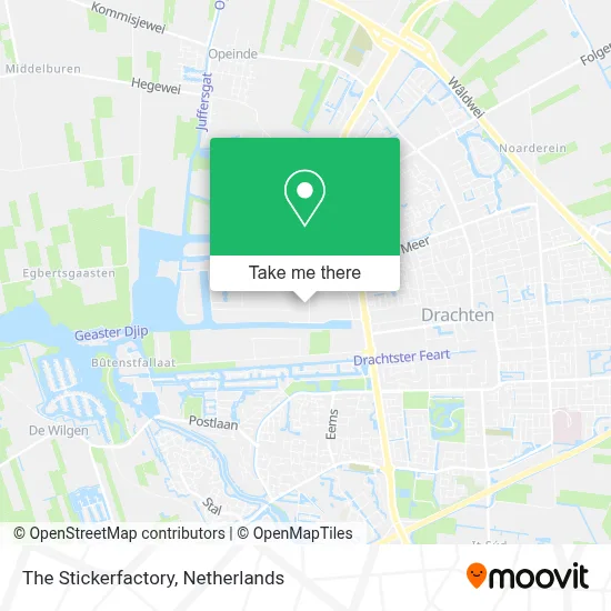 The Stickerfactory map
