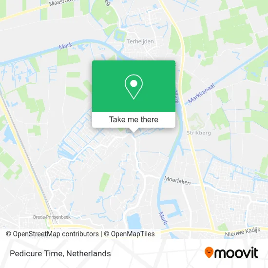 Pedicure Time map