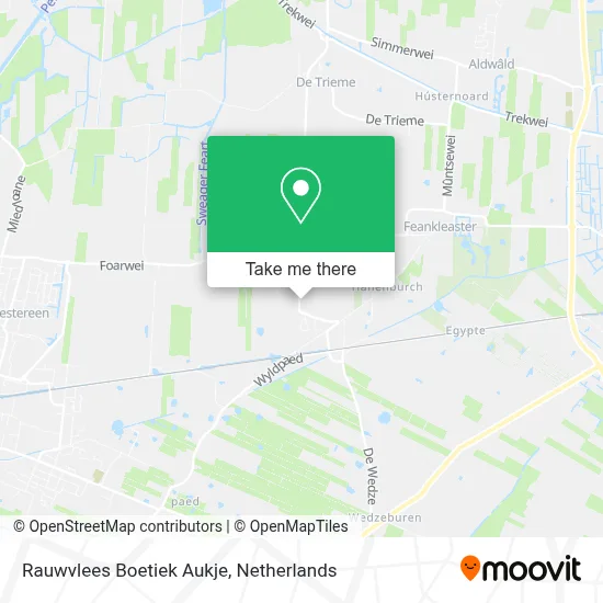 Rauwvlees Boetiek Aukje map