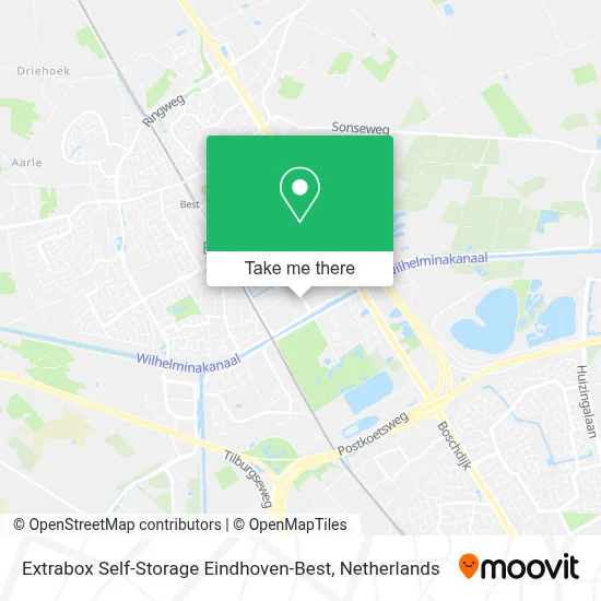 Extrabox Self-Storage Eindhoven-Best map