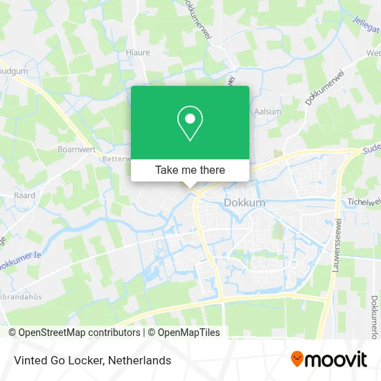Vinted Go Locker map