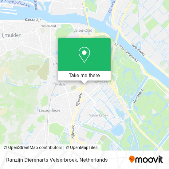 Ranzijn Dierenarts Velserbroek map