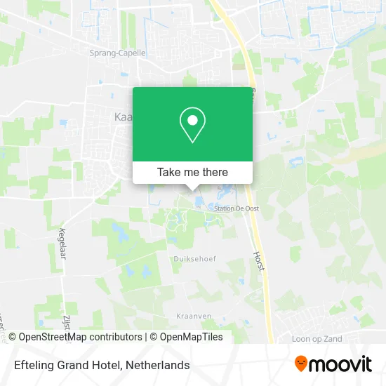 Efteling Grand Hotel map