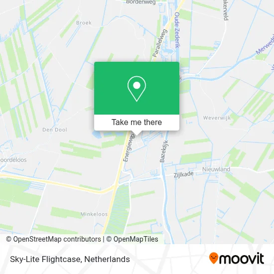 Sky-Lite Flightcase map