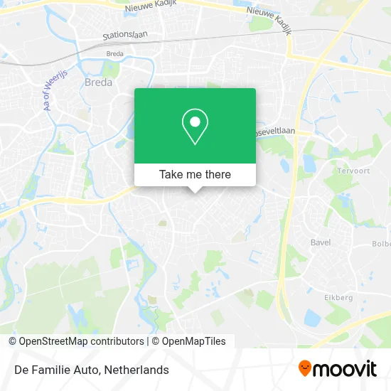 De Familie Auto Karte