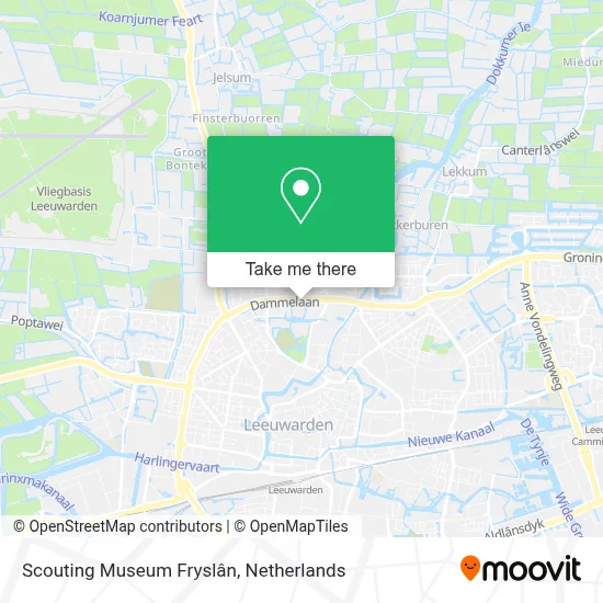 Scouting Museum Fryslân map