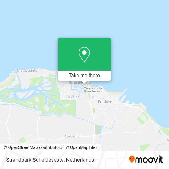 Strandpark Scheldeveste map