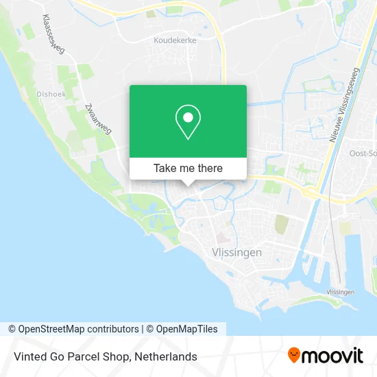 Vinted Go Parcel Shop Karte