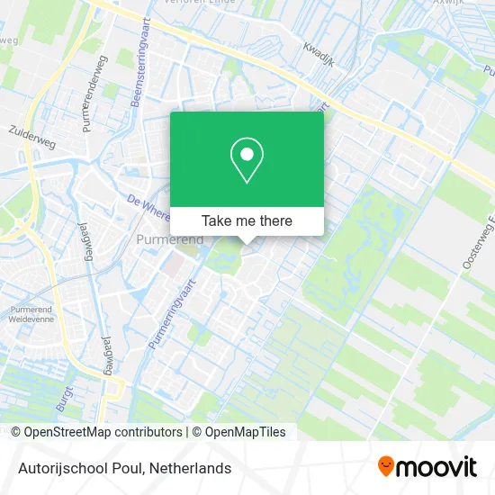 Autorijschool Poul map