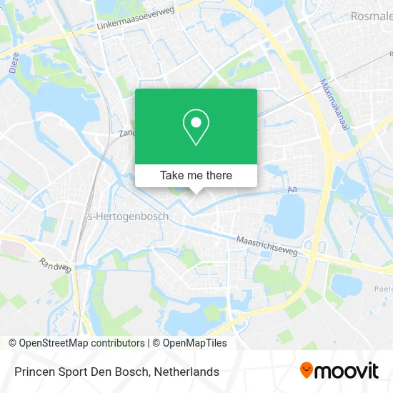 Princen Sport Den Bosch map