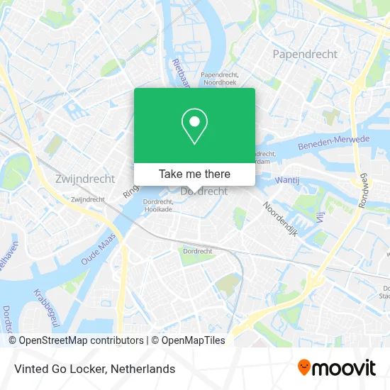 Vinted Go Locker map