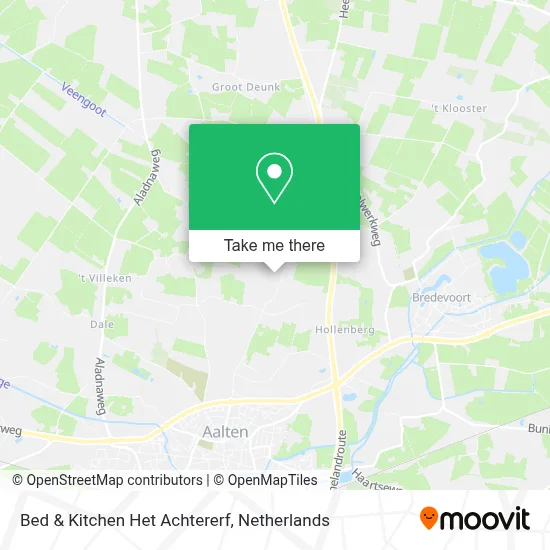 Bed & Kitchen Het Achtererf map