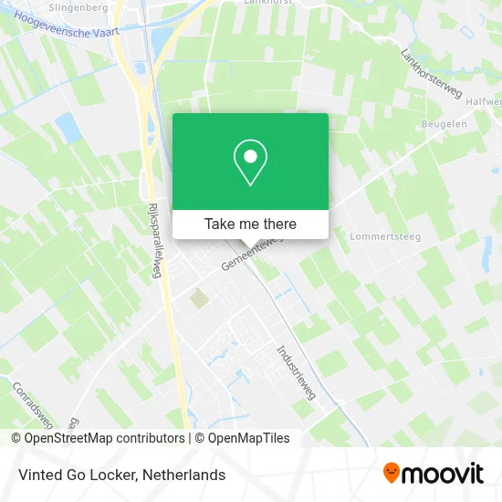 Vinted Go Locker map