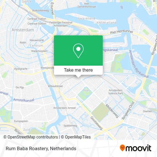 Rum Baba Roastery map