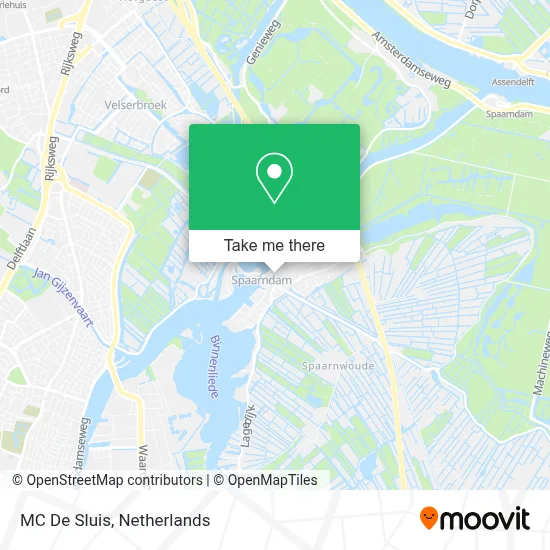MC De Sluis map