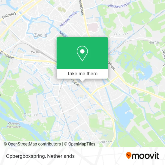 Opbergboxspring map
