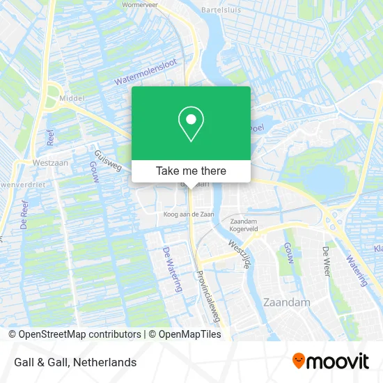Gall & Gall map