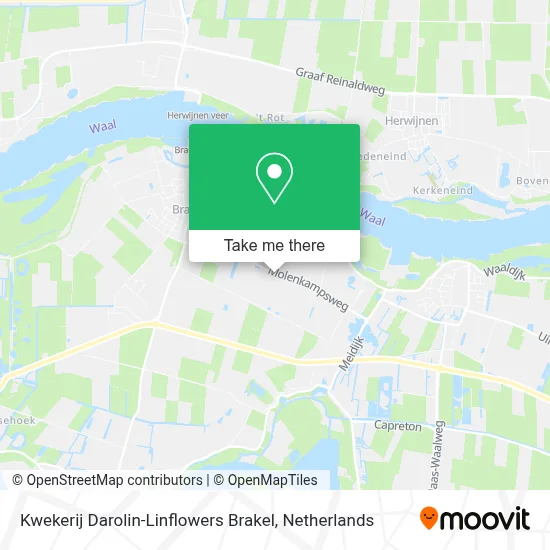 Kwekerij Darolin-Linflowers Brakel map