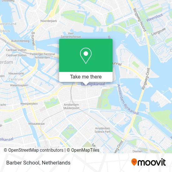 Barber School map