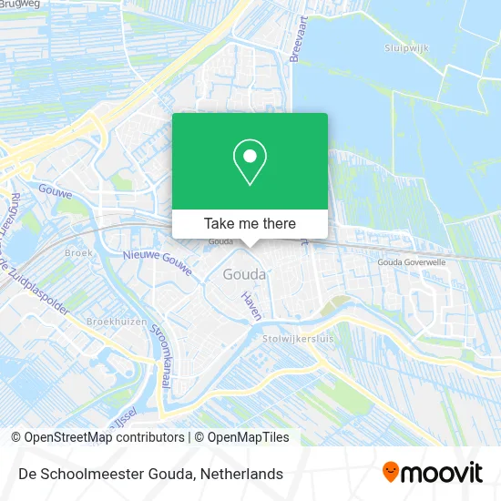 De Schoolmeester Gouda map