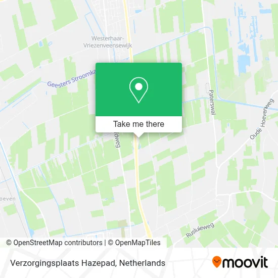 Verzorgingsplaats Hazepad map