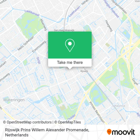 Rijswijk Prins Willem Alexander Promenade map