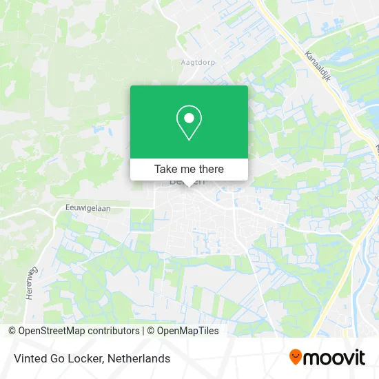 Vinted Go Locker map