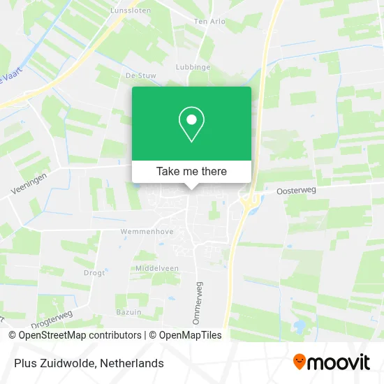 Plus Zuidwolde map