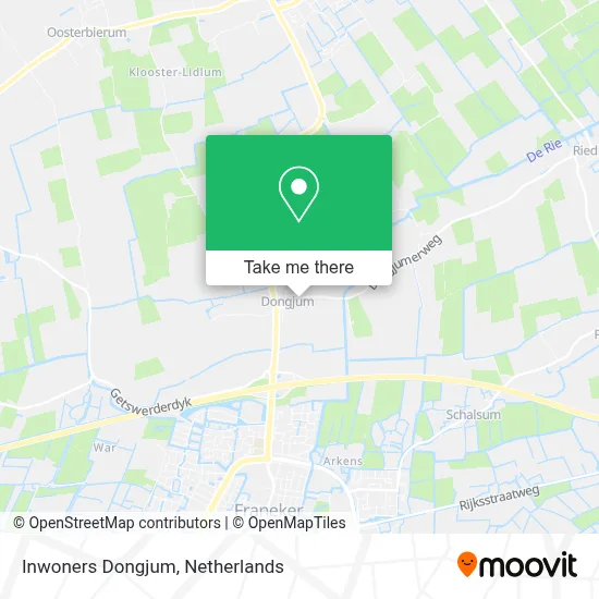 Inwoners Dongjum Karte