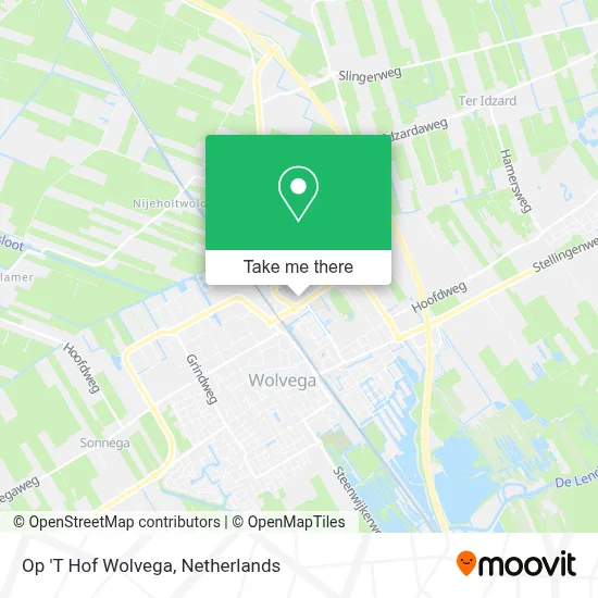 Op 'T Hof Wolvega map