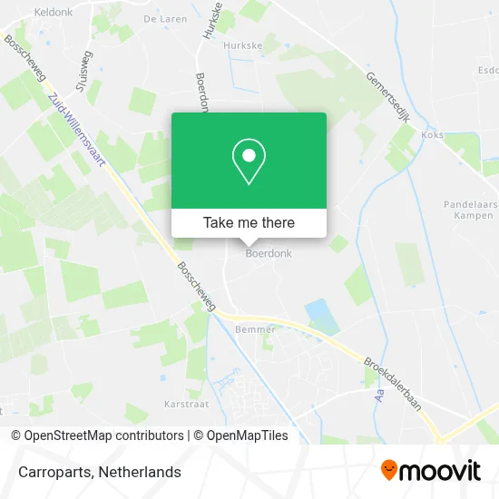 Carroparts map