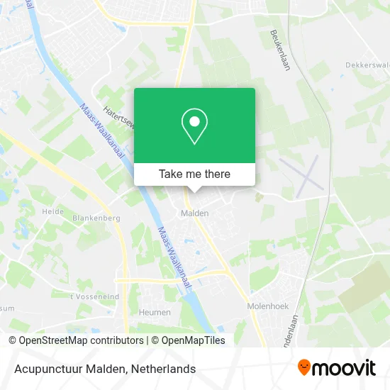 Acupunctuur Malden map