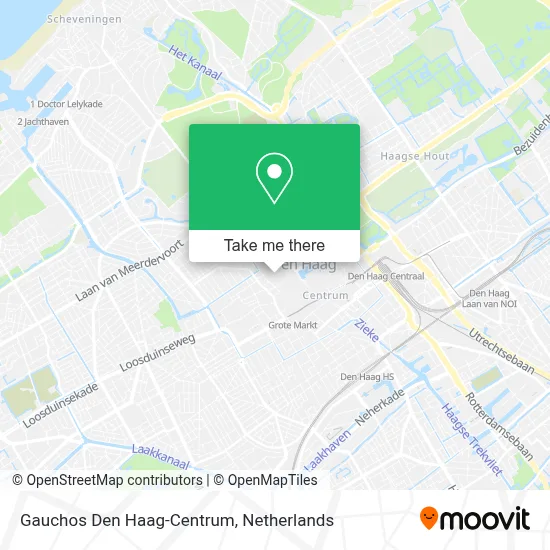 Gauchos Den Haag-Centrum map