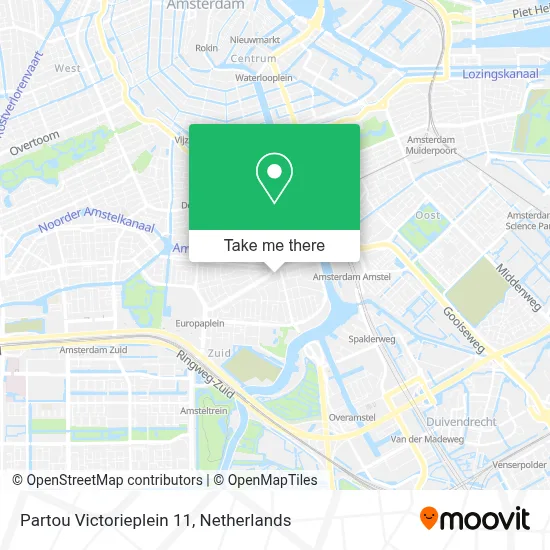 Partou Victorieplein 11 map
