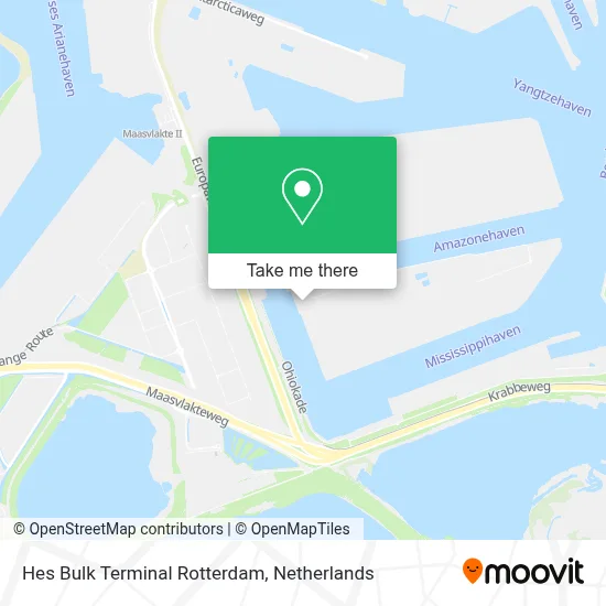 Hes Bulk Terminal Rotterdam map